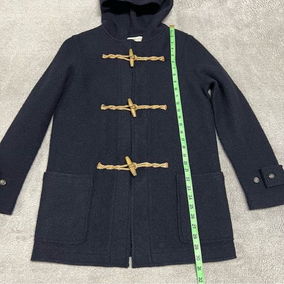 Ralph Lauren Denim & Supply pea coat jacket Womens small black 100% wool Toggle - Picture 2 of 7